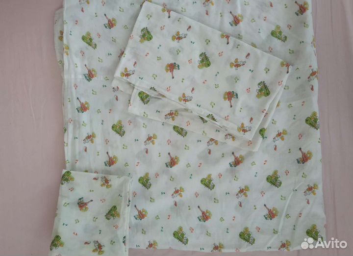 Комплект детского постельного, байковое одеяло