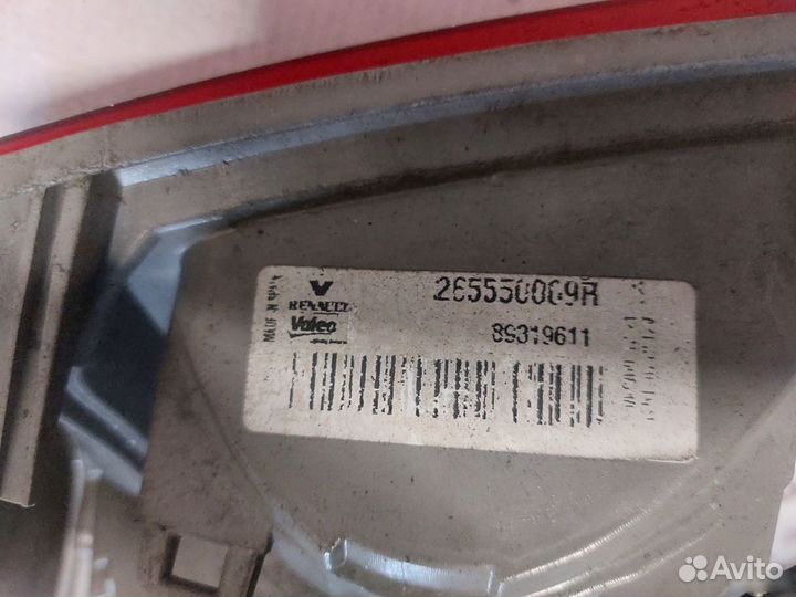 Фонарь левый внутренний Renault Megane 3 хэтчбек