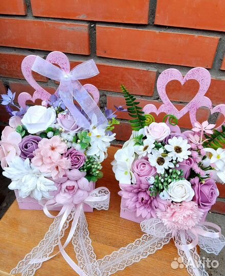 Мыльные букеты