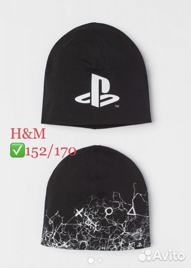 H&M 152/170, шапка 2 шт, новые hm