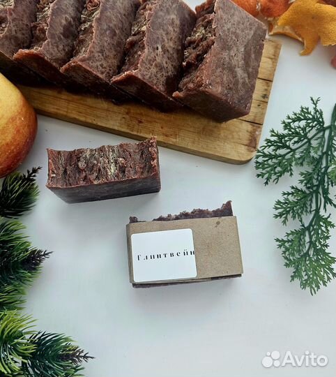 Мыло ручной работы Новогоднее на глинтвейне