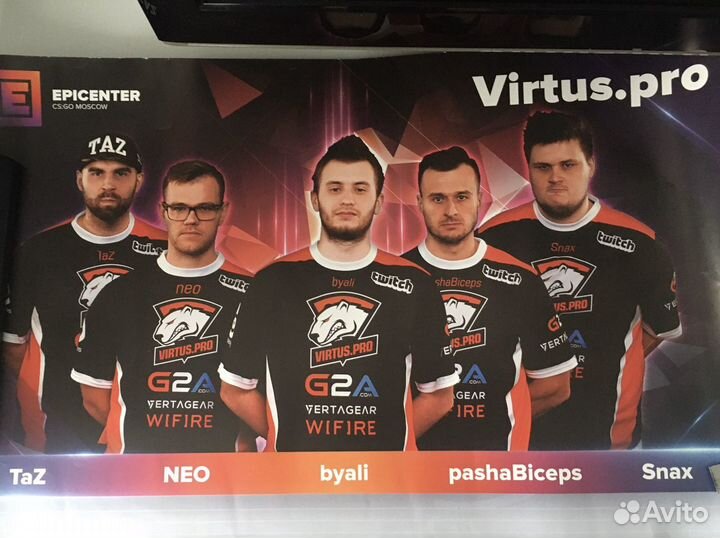 Постер команды NaVi с автогрофами