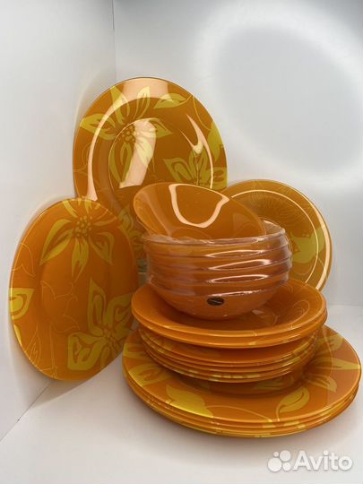 Luminarc Lily Flower Набор посуды 22 предмета