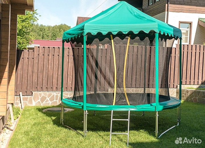 Батут уличный с сеткой