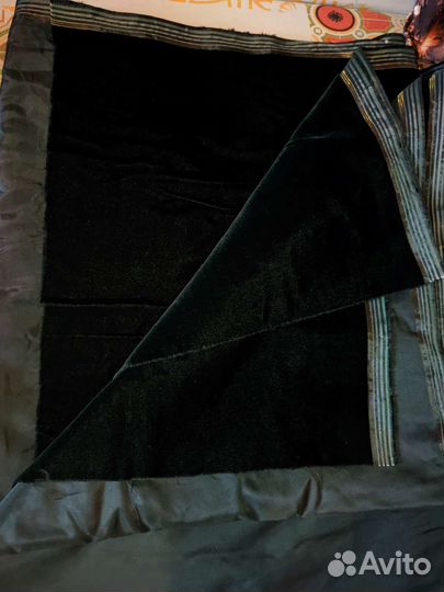 Ткань панбархат темный изумруд