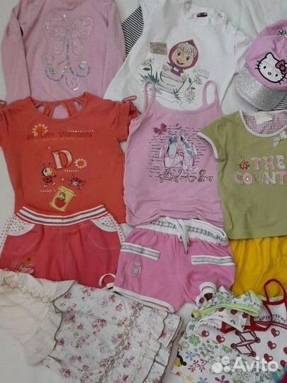 Летние вещи пакетом 104 110 на девочку