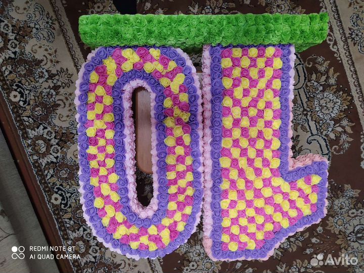 Объемная цифра 10