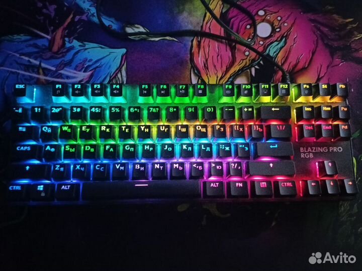 Игровая мех. клавиатура dexp Blazing PRO RGB