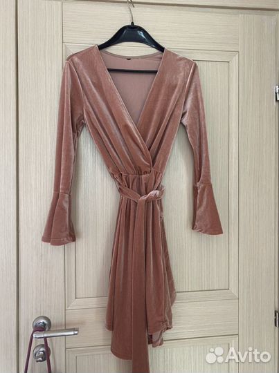 Бархатное Платье H&M