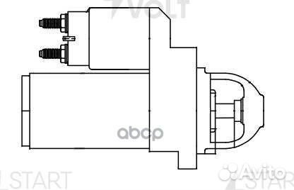 Стартер для а/м Kia Rio (11) 1.4i/Cerato (10)