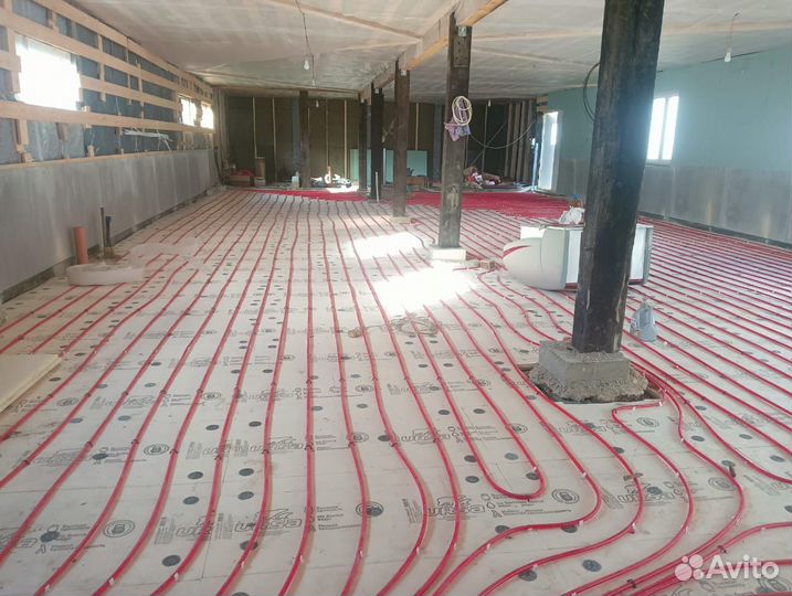 Полусухая стяжка пола за 1 день