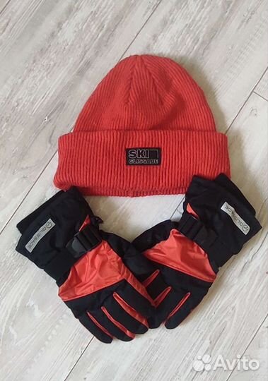 Шапка шарф и перчатки для мальчиков