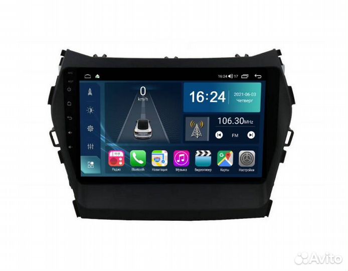 Штатная магнитола FarCar для Hyundai Santa Fe 2012