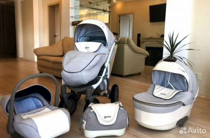 Коляска 3 в 1 Эко кожа отличное состояние