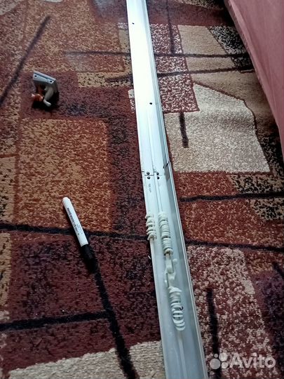 Карниз 3м. Алюминиевый. Двухрядный. Потолочный