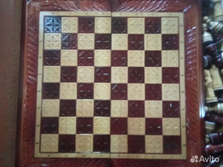 Шахматы деревянные ручной работы, резные