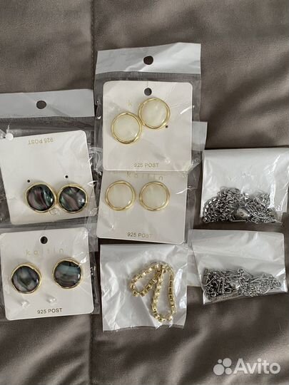 Бижютерия серьги браслеты новые
