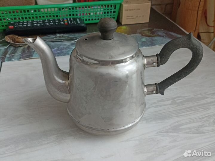 Чайник заварочный СССР мельхиоровый на самовар