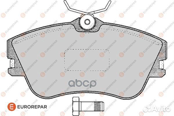Колодки тормозные передние 1617282180 eurorepar