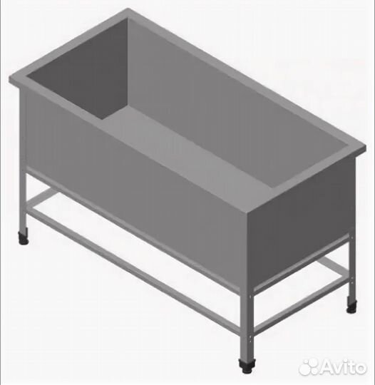 Ванная моечная 1 секционная 1000*800 мм