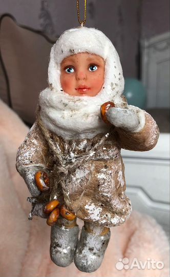 Ватные елочные игрушки