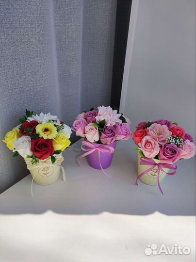 Букет цветов из мыла