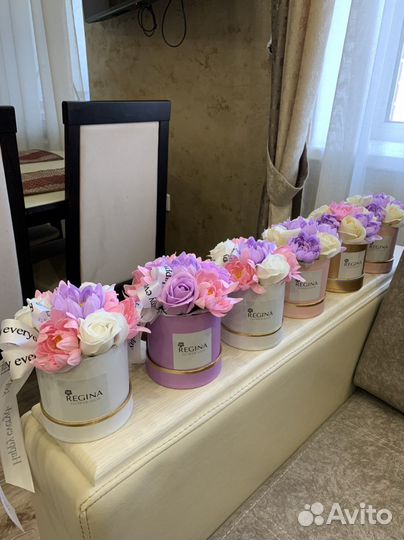 Букет из мыльных цветов