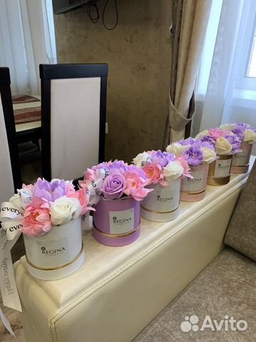 Букет из мыльных цветов