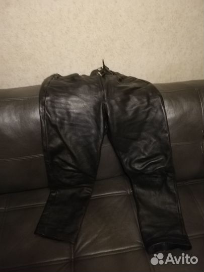 Мотоштаны кожаные 34