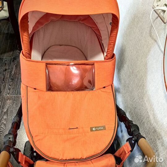 Коляска tutis Viva Life 2 в 1 Оранжево-красный