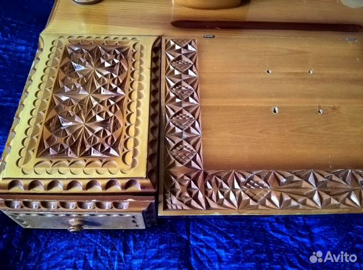 Настольный пинал из дерева ручная работа лакирован