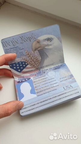 Паспорт США сувенирный объявление продам