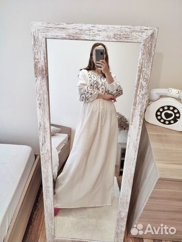 Народное платье с вышивкой