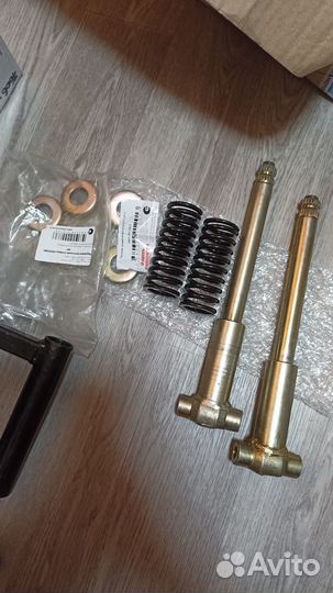 Стойки с валом, пружины и шайбы, м/б Мухтар