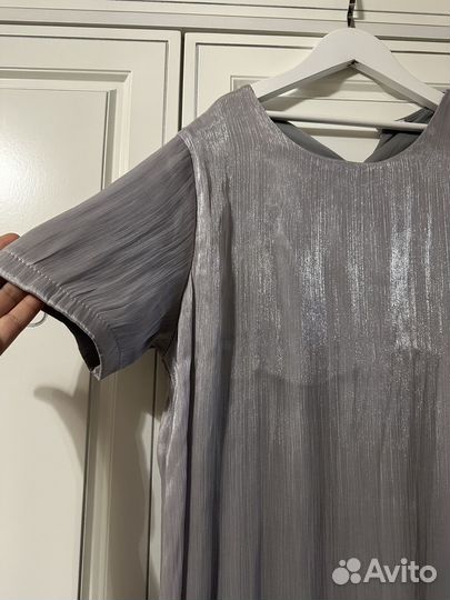 Платье с накидкой абая органза