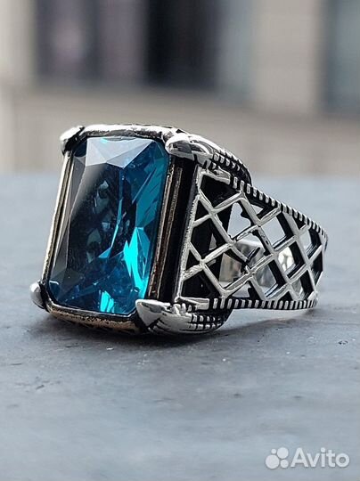 Мужской перстень серебро