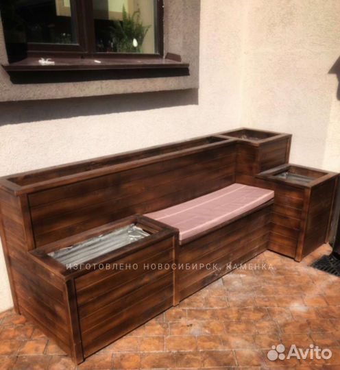 Кашпо многоуровневые высокие грядки теплые лавка