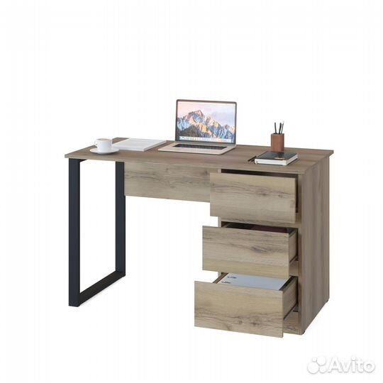 Письменный стол спм-205, цвет дуб делано, шхгхв 120х60х74 см., не универсальная сборка