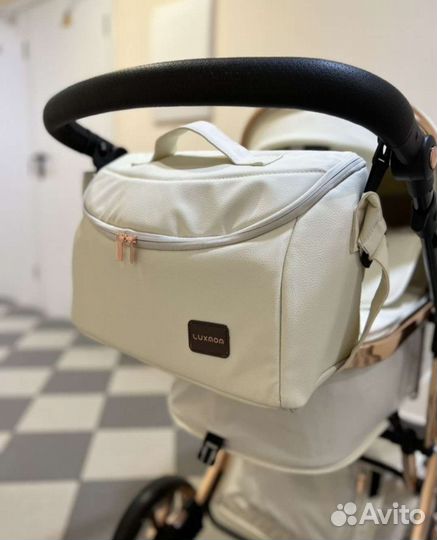 Коляска 3в1 Новая шикарная Кожа (2023)