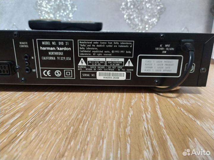 Harman kardon dvd 21 проигрыватель