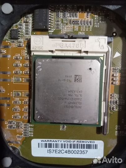 Материнская плата с процессором