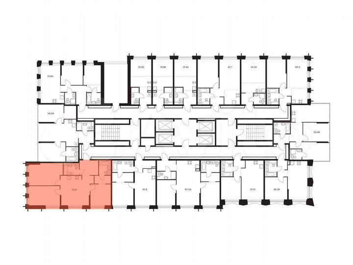 3-к. квартира, 79 м², 20/32 эт.