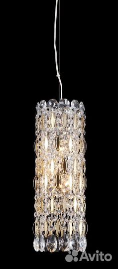 Подвесной светильник Crystal Lux Lirica SP3 Chrome/Gold-Transparent