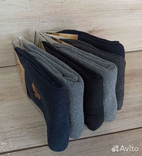 Носки теплые зимние термо мужские упаковка 12 пар