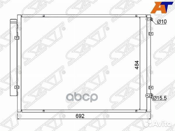 Радиатор кондиционера Toyota Harrier (XU30) 03