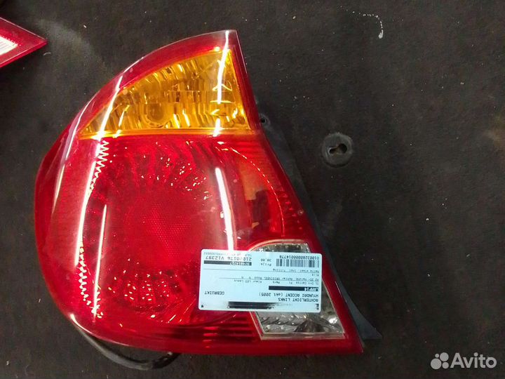 Фонарь задний левый hyundai accent 2