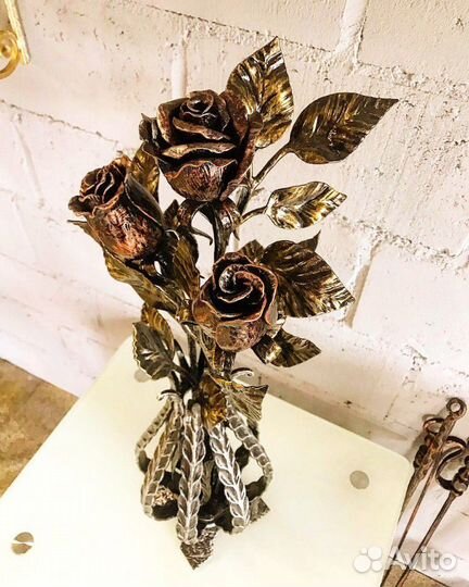 Букет из кованных роз