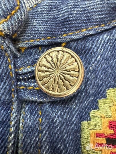 Винтажная Джинсовая жилетка женская 48-50