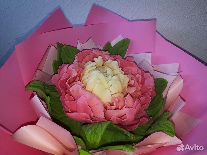 Съедобные букеты пионы из шоколада