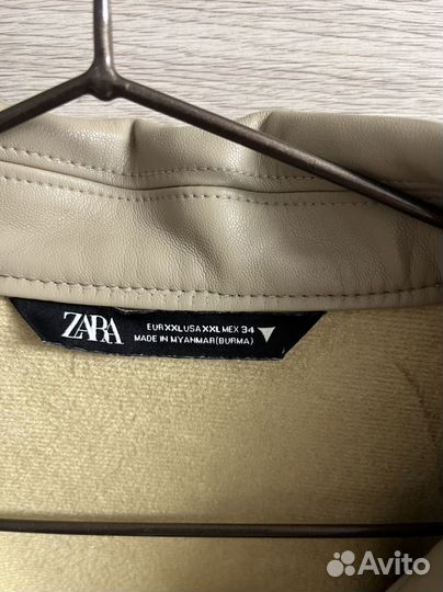 Рубашка кожаная Zara 60-62 р